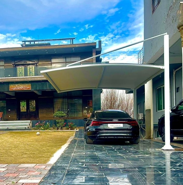 Pole Based Car Porch